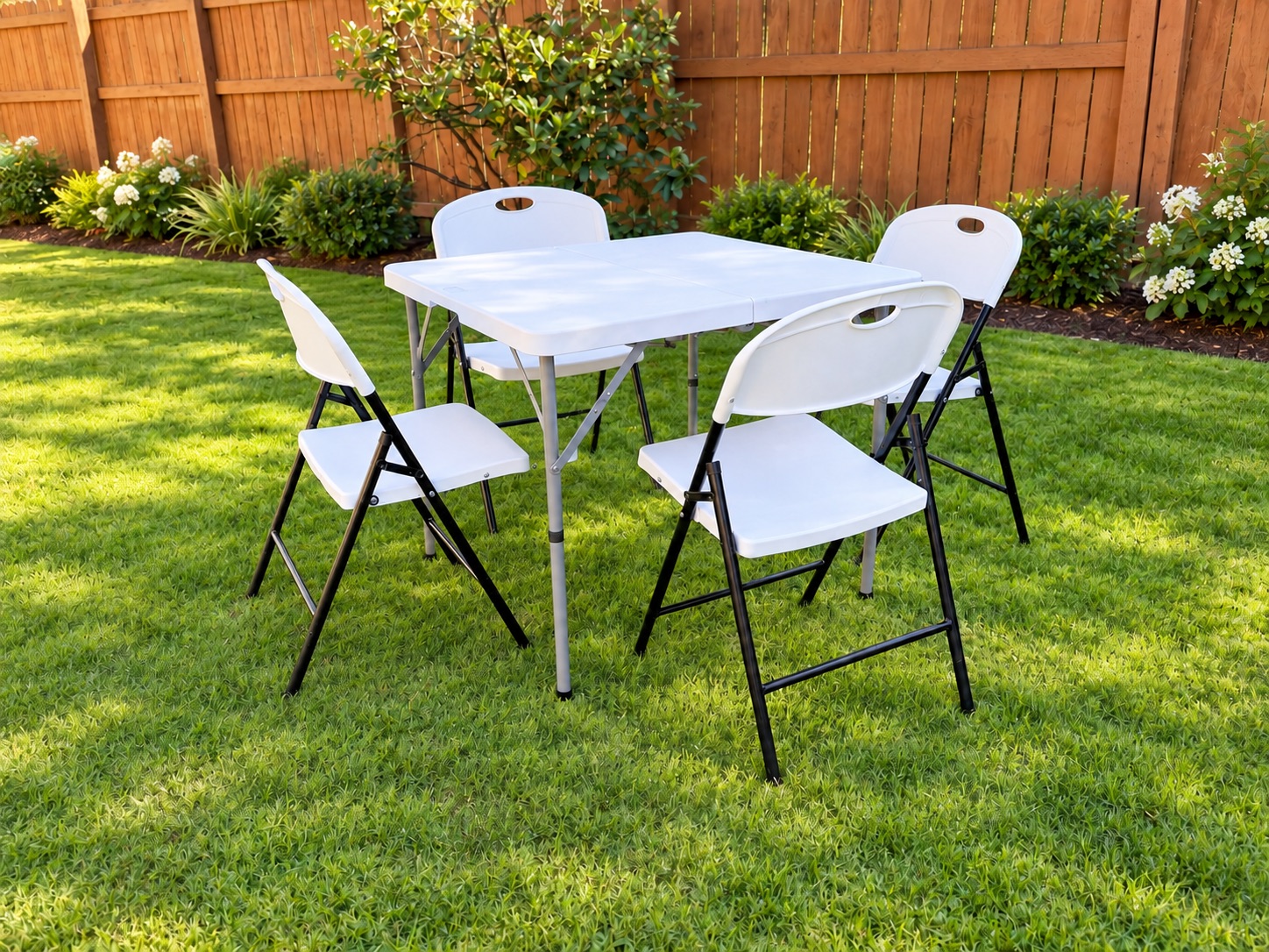 34" Square Folding Table — photo 2